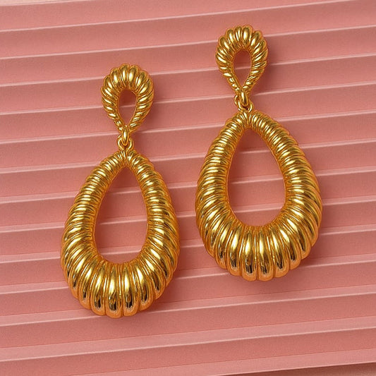 Golden grace teardrop earrings