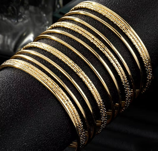 Golden mirage bangle